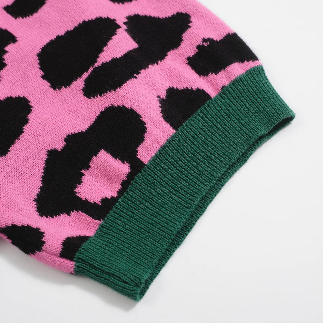 Vintage pink Leopard Print