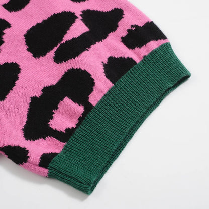 Vintage pink Leopard Print