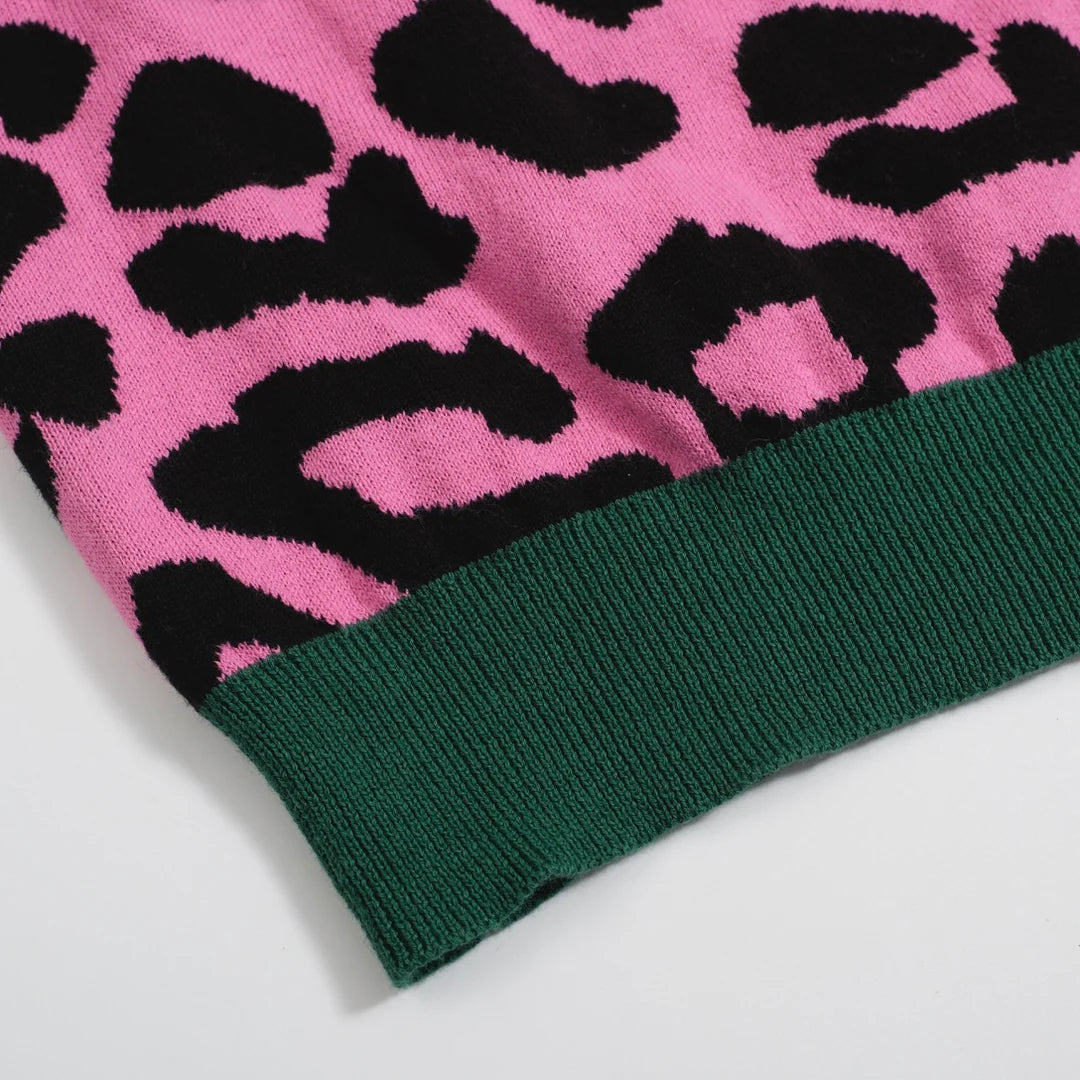 Vintage pink Leopard Print